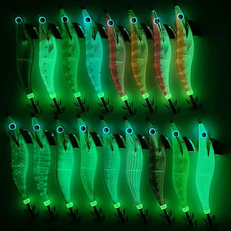 YAMASHITA-gamba de madera luminosa EGI-OH F, plantilla de calamar, cebo de pesca de calamar, señuelo de pesca de barco de mar, 2/2, 5/3/3,5, 6,5g/10g/15g/20g - imagen 4