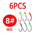 6 piezas talla 8 MIX