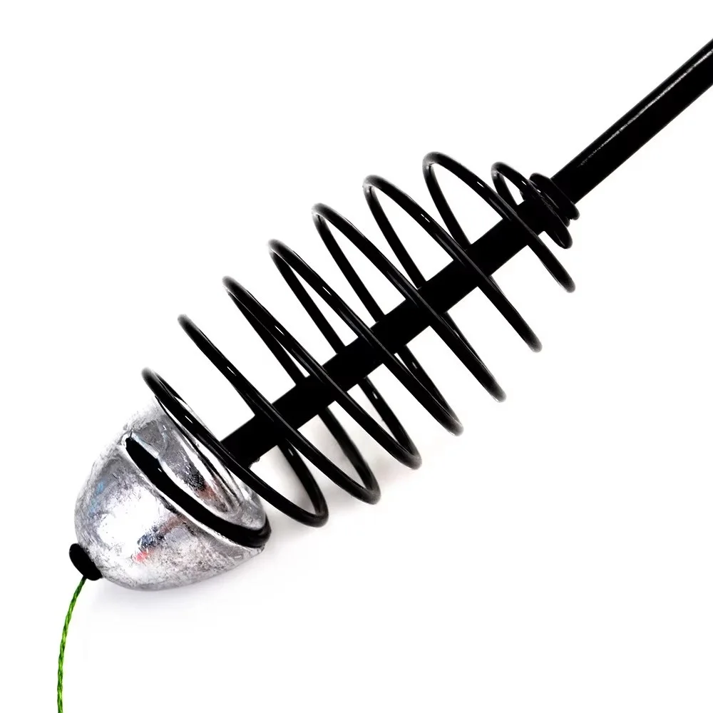NGB 25g 40g 45g plomo de Metal pesca de carpa aparejos de pelo alimentador europeo cebo jaula grupo de pesca con gancho de soporte - imagen 4