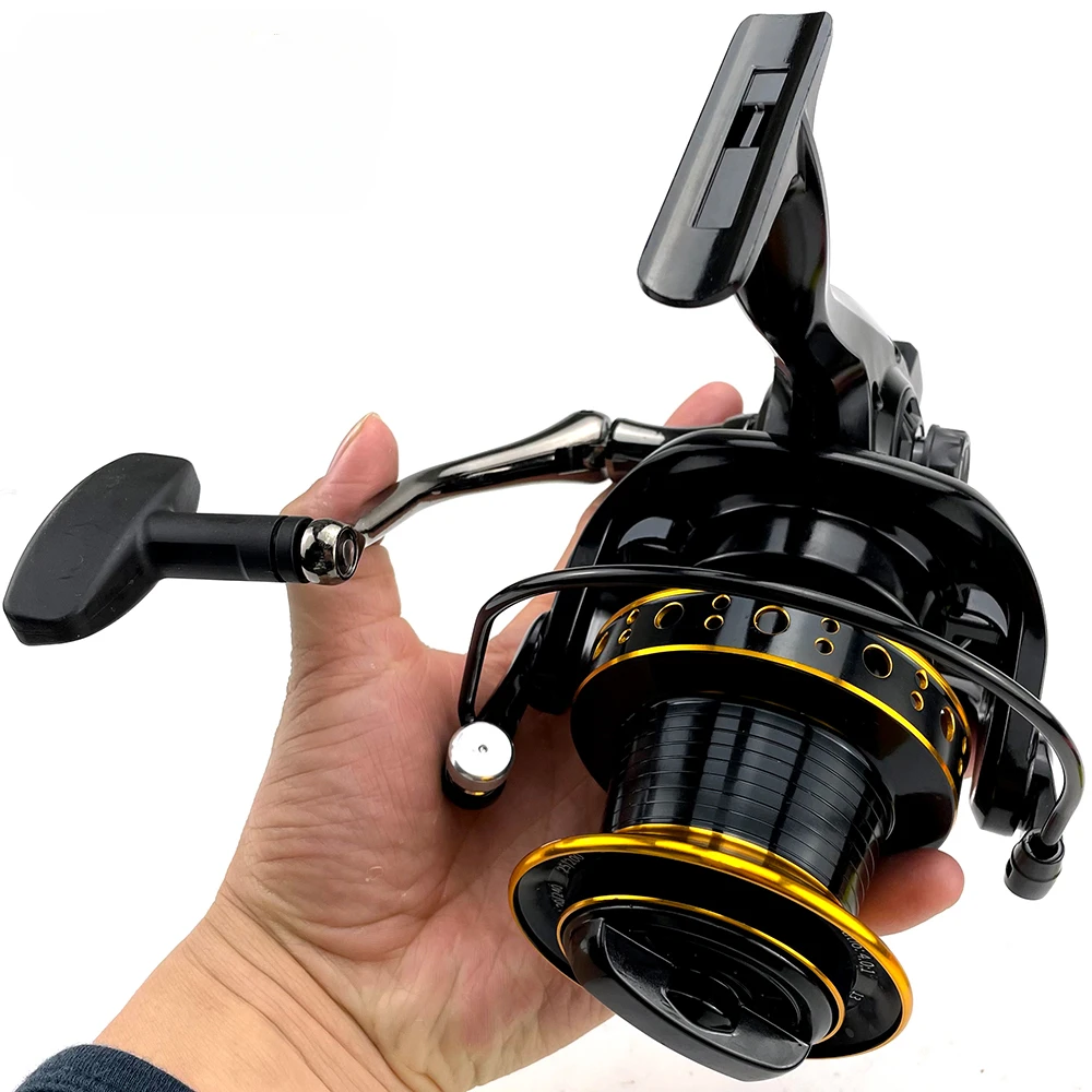 Carrete de pesca giratorio 12 + 1BB de alta velocidad 4,0: 1 30KG arrastre máximo barco de mar bobina de pescado Trolling Surf cuchara de Metal grande Moulinet Peche - imagen 3