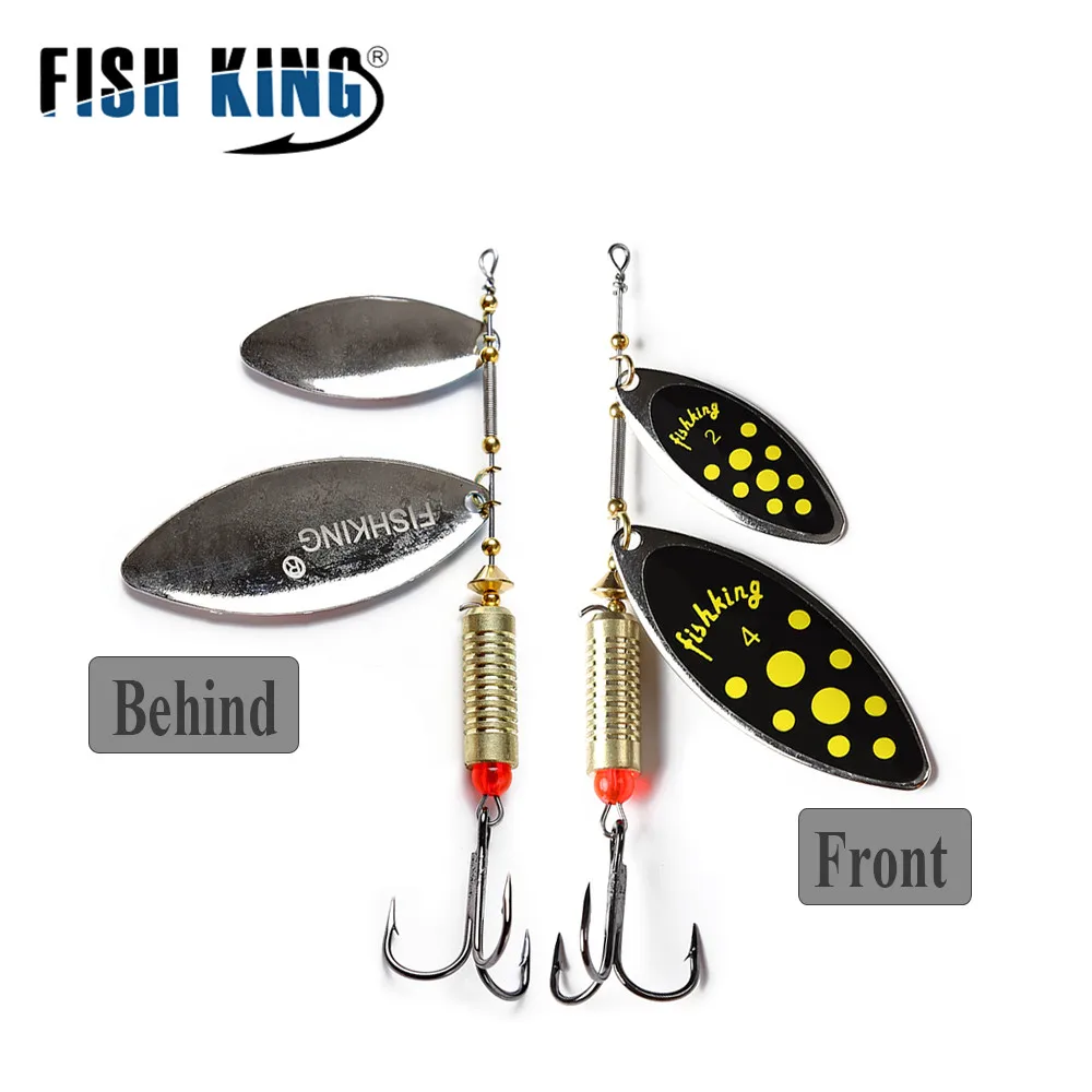 FISH KING 1 Uds 20g señuelo cuchara con anzuelo cebo de Metal duro anzuelo de Pesca Spinner doble cuchara accesorios de Pesca aparejos de Pesca - imagen 4
