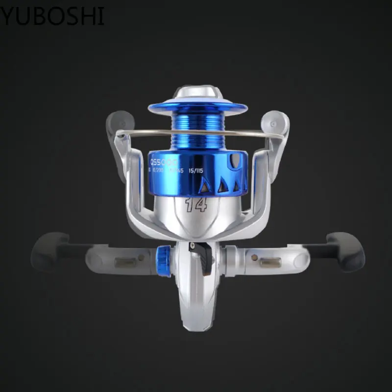 YUBOSHI-carrete de pesca de agua salada serie qs-1000, arrastre máximo de 5kg, rueda de pesca giratoria superligera, novedad, 7000- - imagen 3