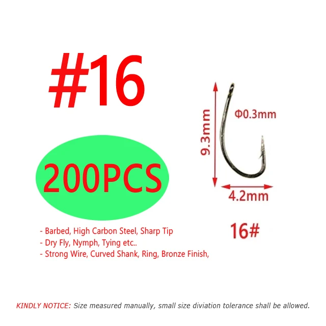 200PCS Size 16