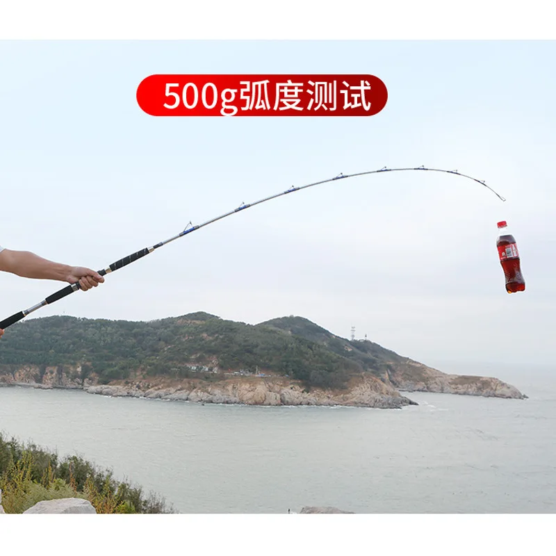 Caña de pescar sólida y resistente, 1,8/1,98 m, 6 '5 ", spinning, jigging lento, sección única y media, 120 # - imagen 2