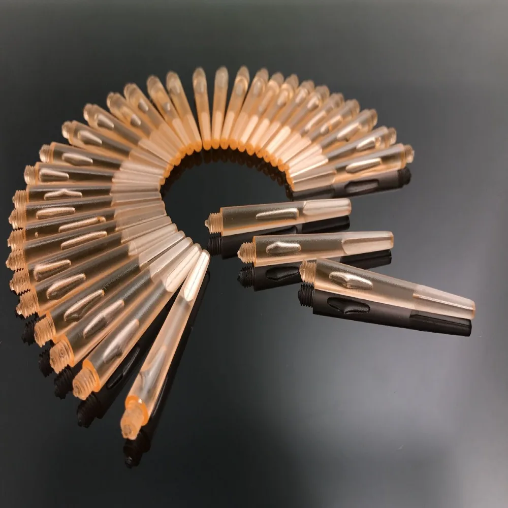 Ejes de dardos de plástico de 12 piezas, 45mm/35mm, 4,5mm, rosca de tornillo, vástagos de dardos transparentes con junta tórica de acero inoxidable para acero y dardo suave - imagen 3