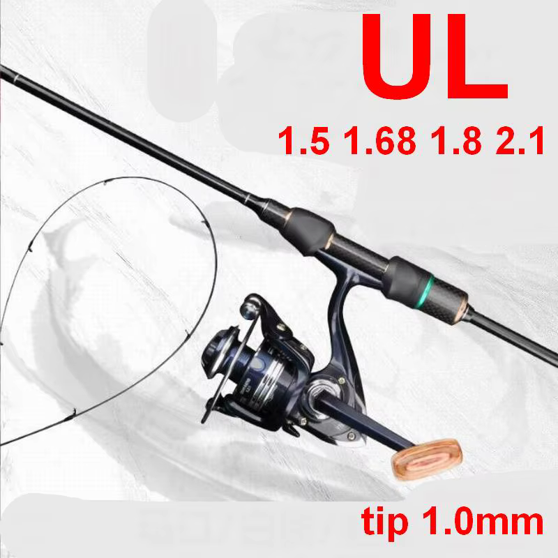 Caña spinning UL – Acción ligera con vinilos y jigs