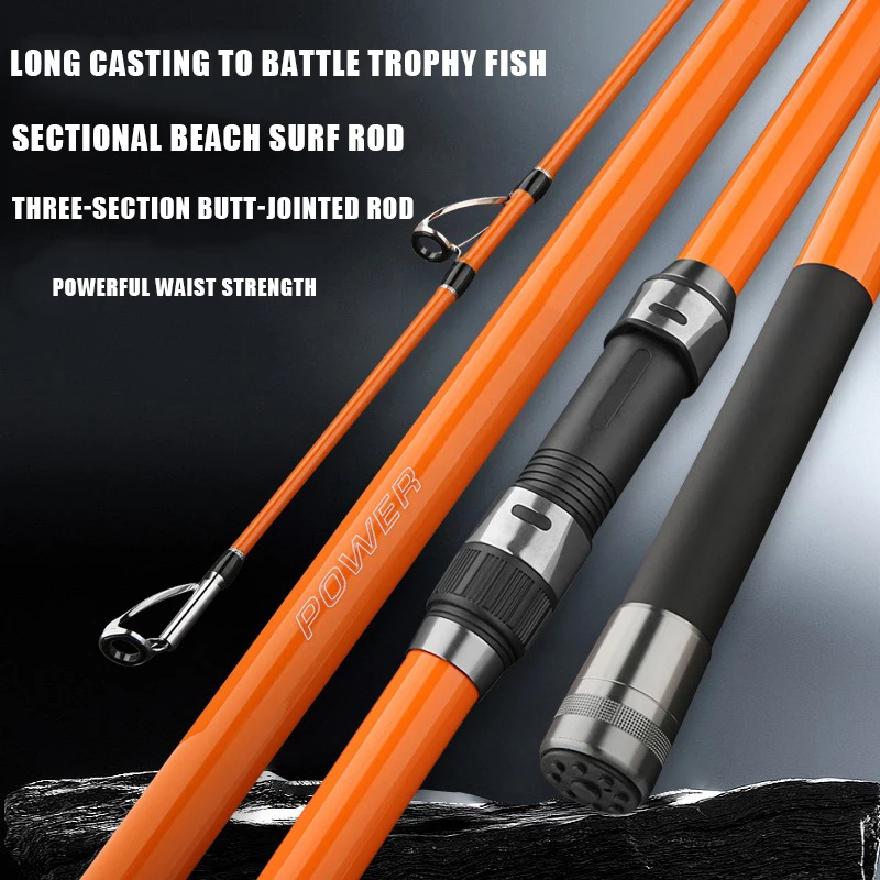 Caña de Surfcasting Carbono 3 Tramos – Portátil de Viaje - imagen 4