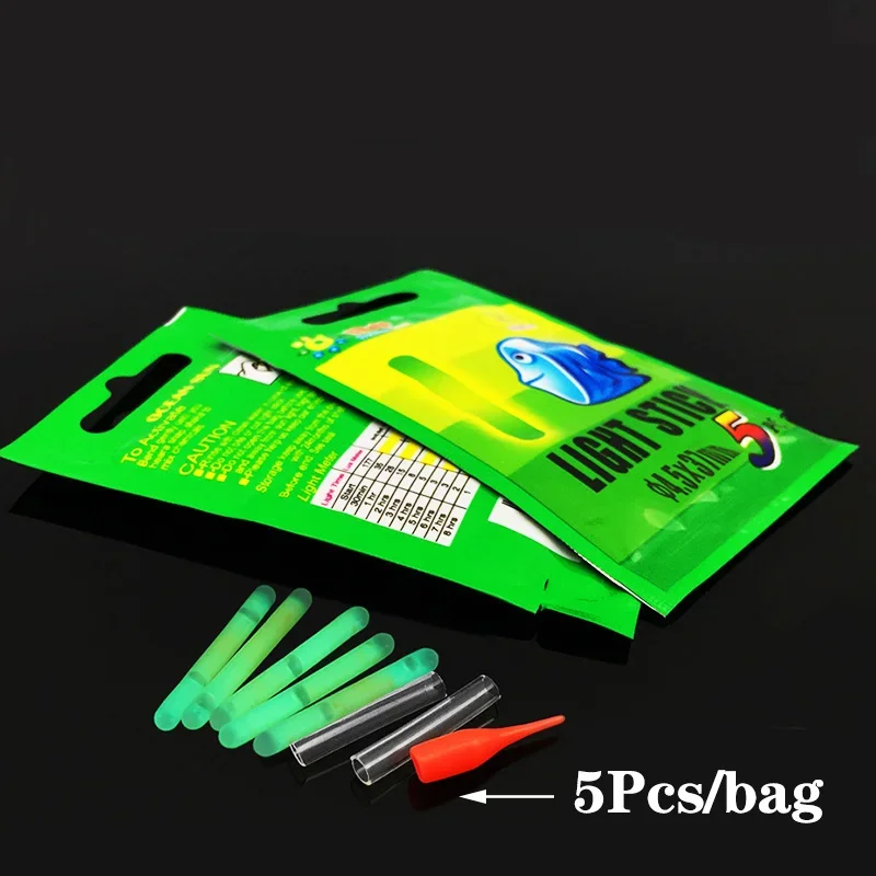 5/25/50 Uds flotador de pesca palo de luz fluorescente barra de luz flotador nocturno luz barra que brilla en la oscuridad lotes útiles aparejos de pesca - imagen 5