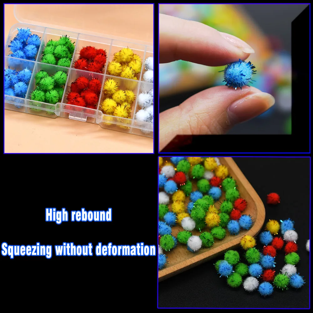 100 Uds. Huevo Glo-Bug de colores mezclados, huevos de pescado biónicos de 10mm, materiales de señuelo de pesca, trucha, mosca, Ninfa, atado de bolas de felpa, suministros para atar moscas - imagen 5