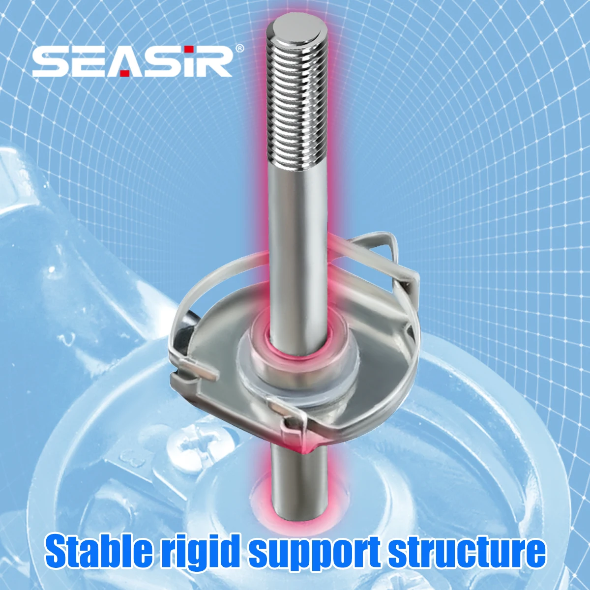 Carrete giratorio SEASIR con eje de gusano, carrete de descenso lento, arandelas de carbono fundido largo, línea suave, colocación de pesca de agua dulce y salada - imagen 4