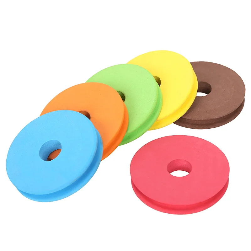 PROBEROS-Carretes de espuma de 100 piezas, placa de bobinado de pesca, accesorios de línea de gancho, carrete de espuma, traza de alambre, aparejos giratorios, 4,5 cm - imagen 4