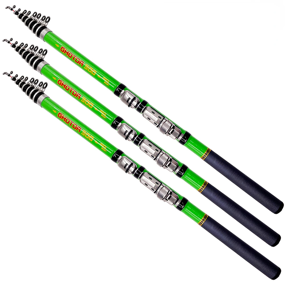 Cañas de pescar telescópicas de mar, alimentador de fundición giratoria corta, ultraligero, herramientas de pesca de fundición, 1,5-3,0 m - imagen 4