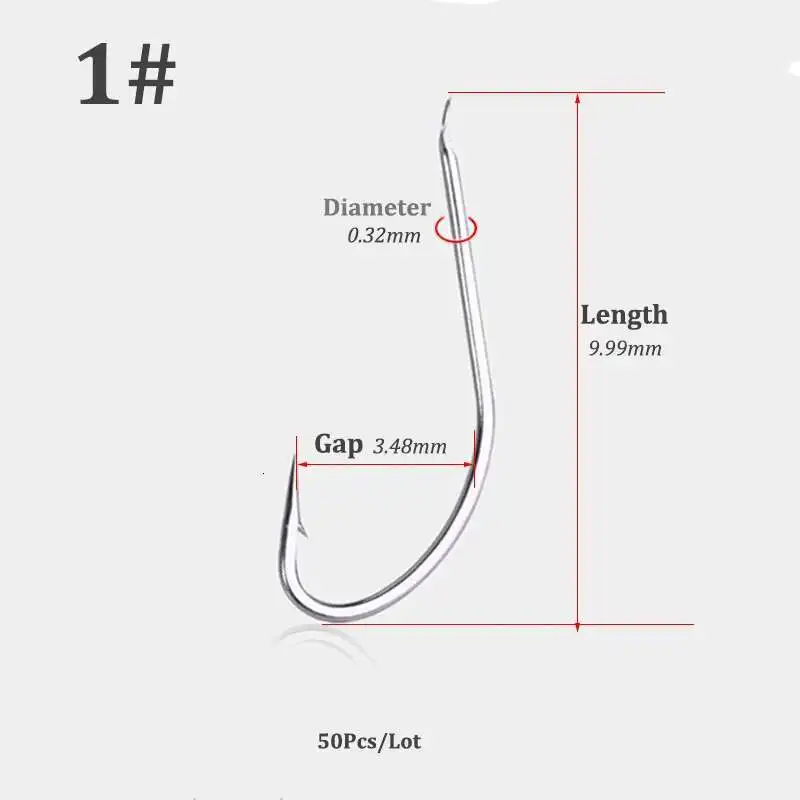 Fishhooks-01-50pcs