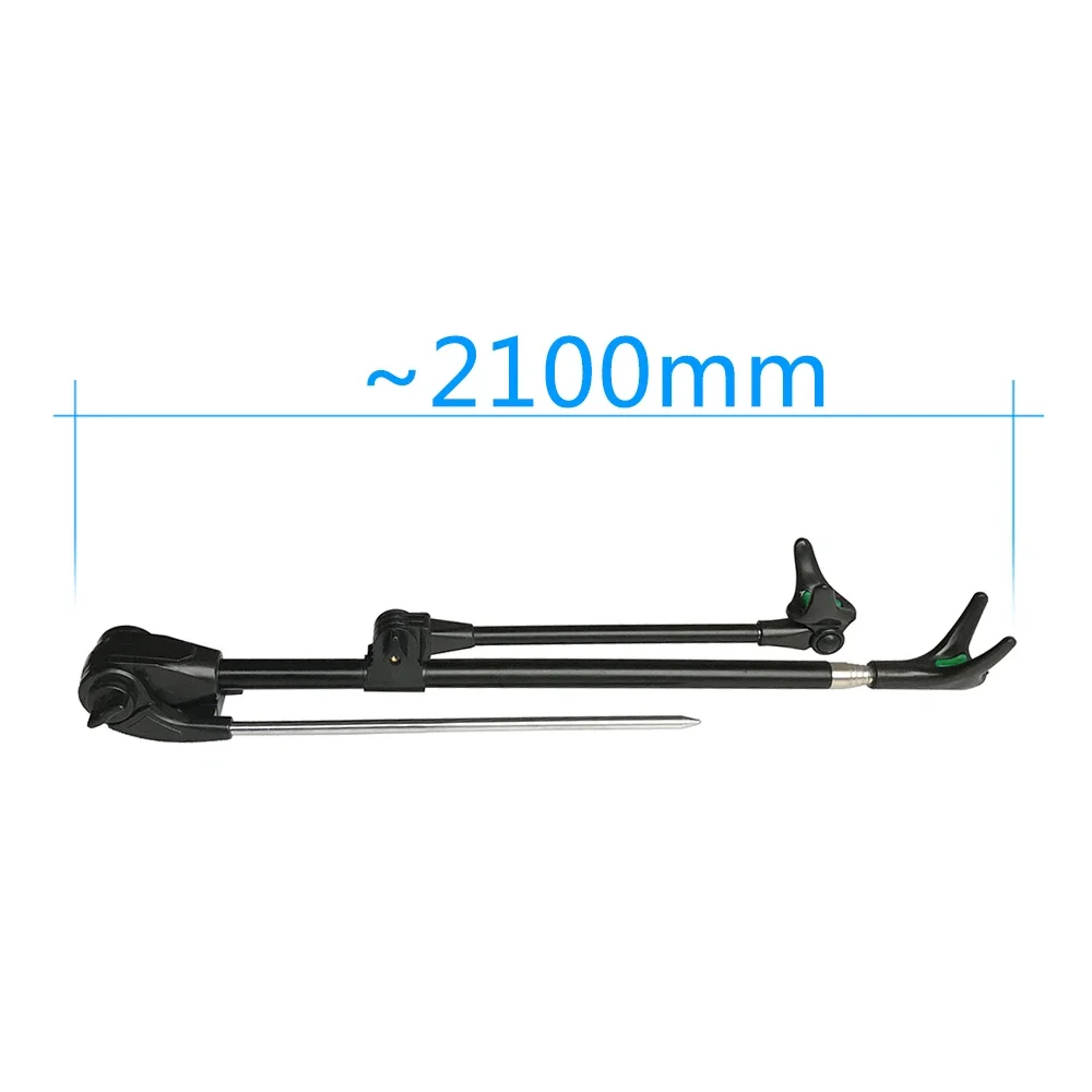 Caña de pescar telescópica de acero inoxidable, alta calidad, soporte ajustable, 1,5/1,7/2,1/2,4 m - imagen 5