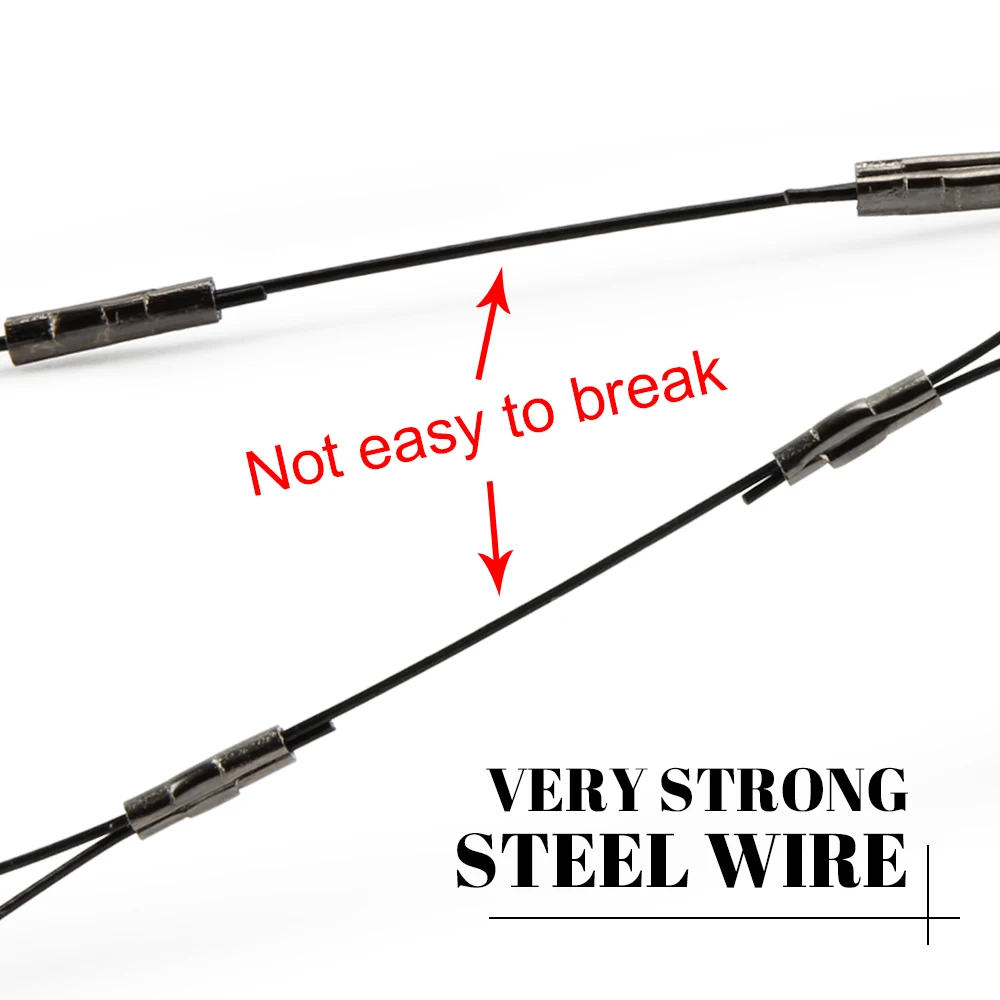 Spinpoler Stingers Rig conector de anzuelo de pesca, guía de acero inoxidable, línea frontal, Ideal para cebos más grandes, aparejos de señuelo, 3 unids/lote por paquete - imagen 5