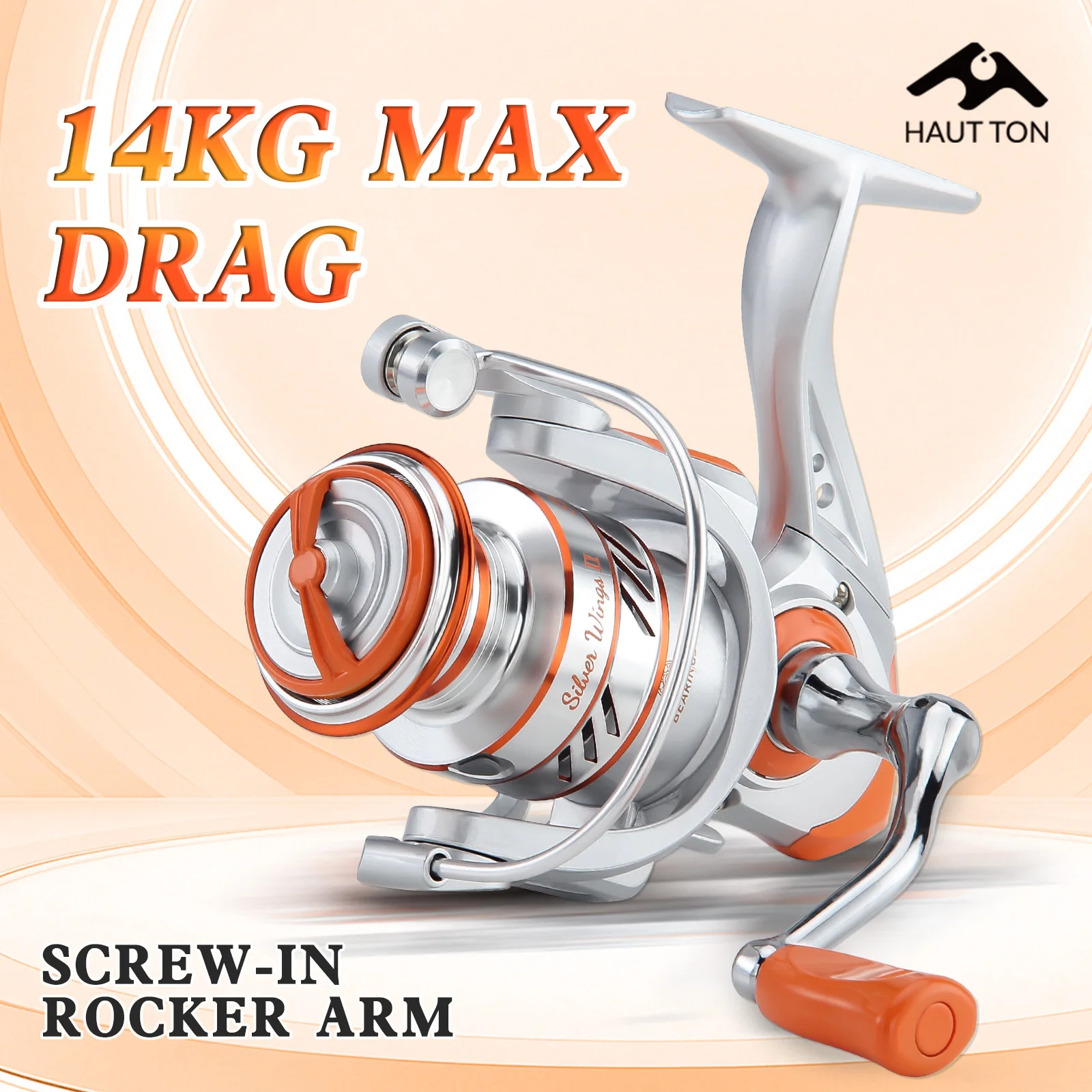 Carrete giratorio SW1500-7000 naranja – Suave y potente - imagen 3