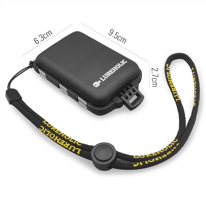 LUREHOLIC-caja de accesorios para señuelos, almacenamiento para broches, ganchos giratorios, plomos de plomo, pesas de tungsteno, anillos divididos, cucharas, cebos pequeños - imagen 3