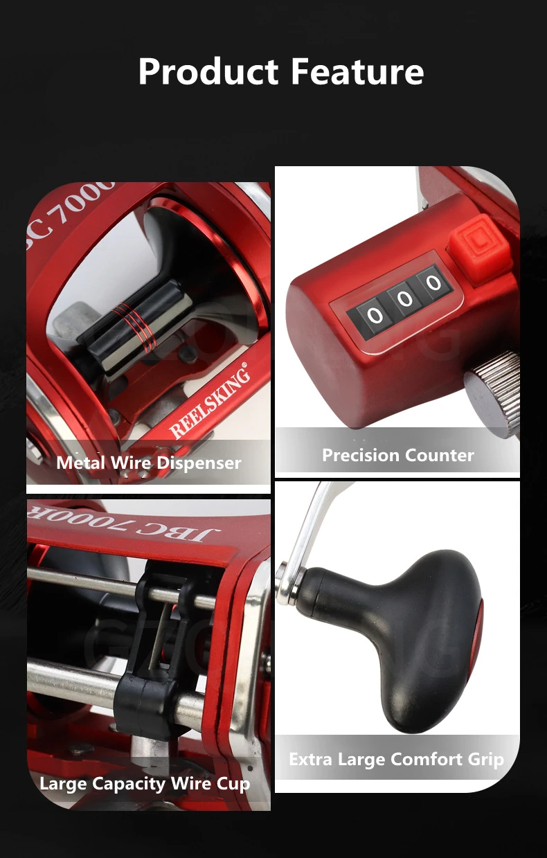 Experimentar precisión y comodidad con el carrete de pesca C-7000