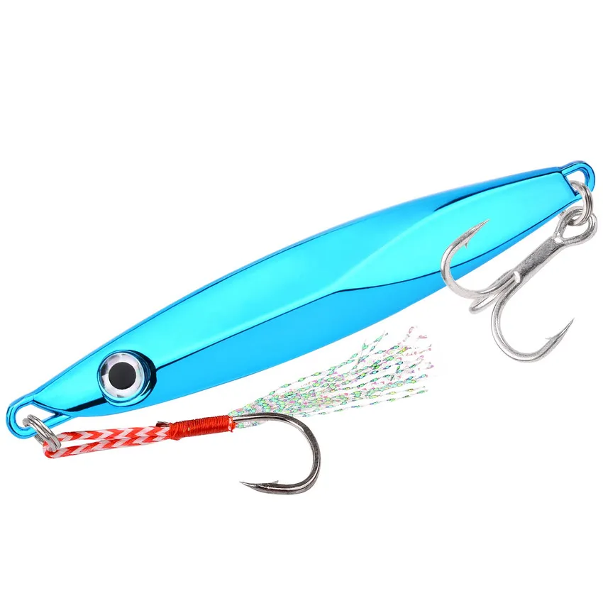Jig metálico plateado con cuchara galvanizada para lubina y caballa - imagen 5