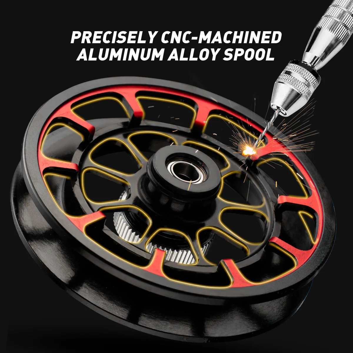 Carrete de pesca en hielo de Metal de alta velocidad, 3,5: 1, Ultra suave, 4 + 1BB, rueda de mosca, balsa de pesca de invierno - imagen 2