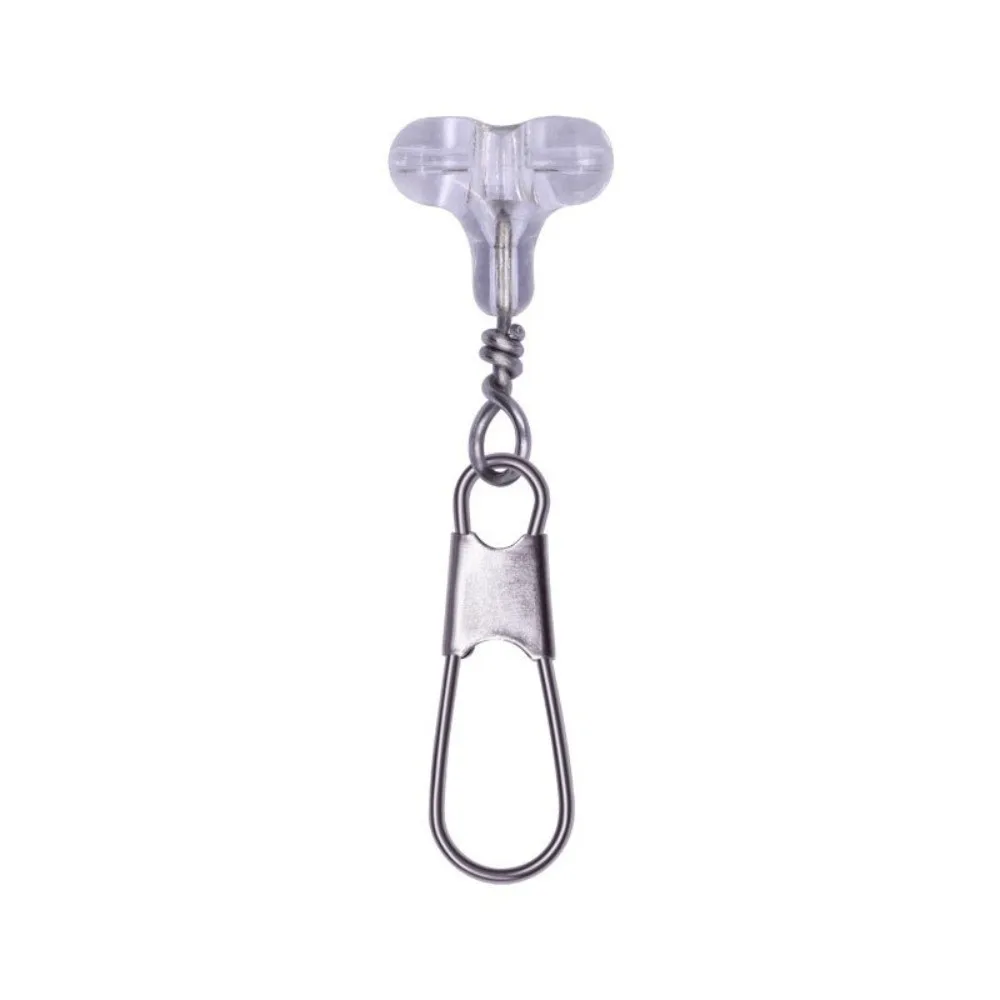 30 Uds. De accesorios, cuentas de pesca transparentes, conector ovalado transparente de 3 vías, doble agujero cruzado, aparejo Sabiki, cebo de pesca - imagen 2