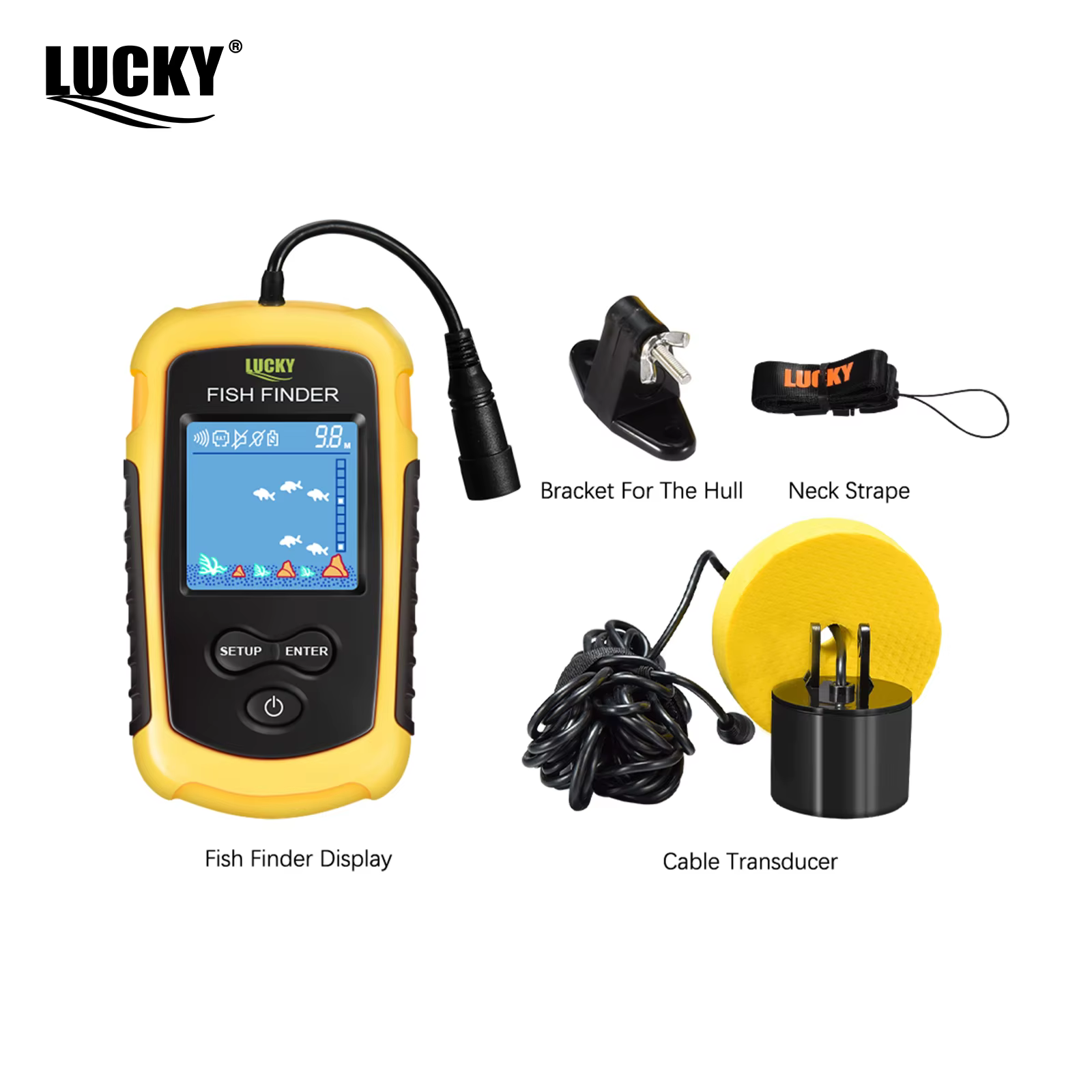 Lucky FF1108-1 Buscador de peces Sonar portátil para pesca en hielo - imagen 5