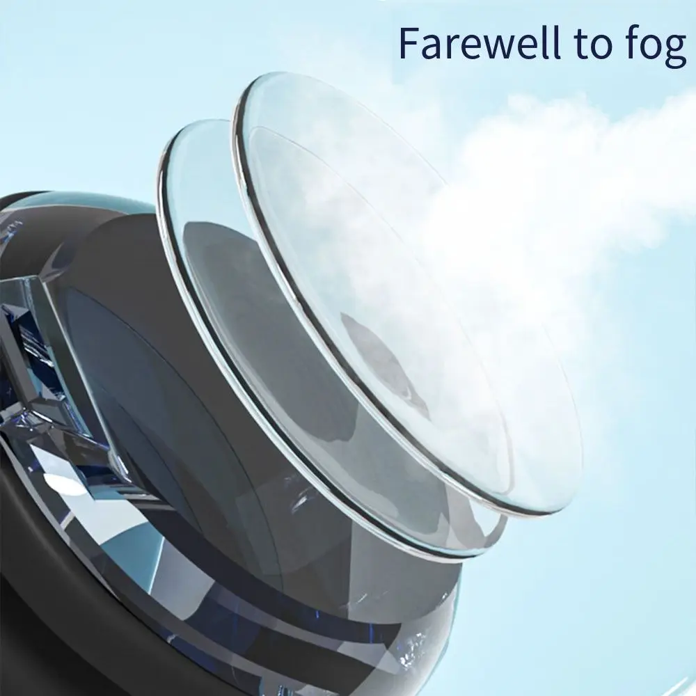 Gafas de natación antiniebla, marco de espejo de silicona, gafas de natación ajustables rápidas para miopía, sin fugas con correa elástica elástica - imagen 3