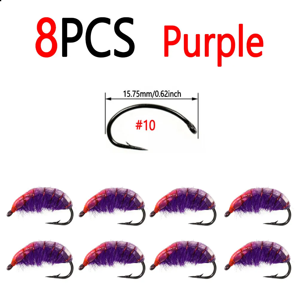 8pcs Purple