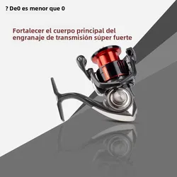 Carrete Giratorio Deukio CNC 4+1BB – Metal para pesca en mar y río