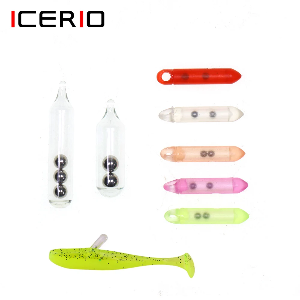 ICERIO Señuelos Sonajeros de Tubo, Cuentas de Acero – Cebo Duro - imagen 2