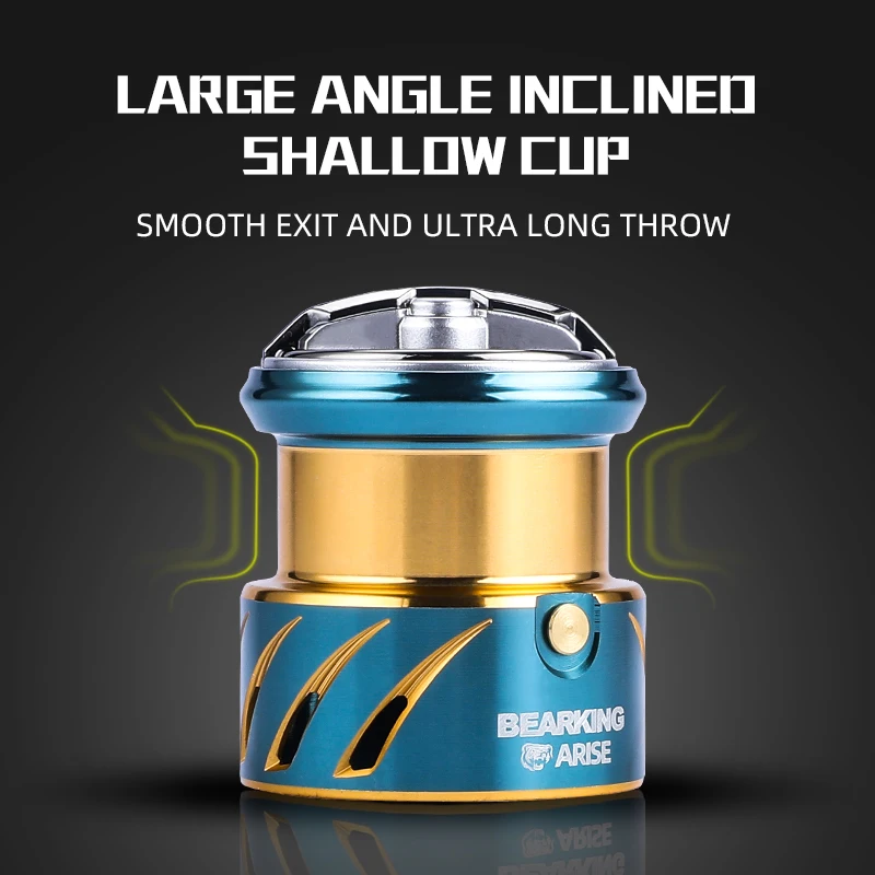 BEARKING, recién llegado, rodamiento de acero inoxidable 5,1: 1, sistema de arrastre de carrete de pesca, rueda giratoria de potencia máxima de 20Kg, bobina de pesca - imagen 4