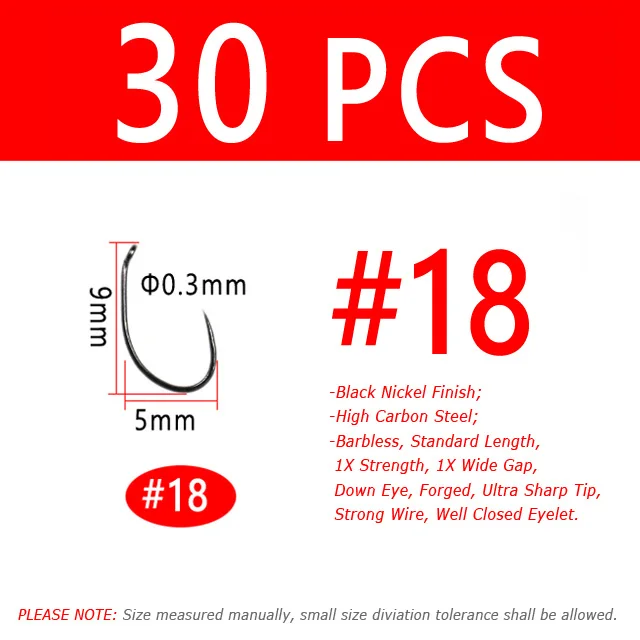 30PCS Size 18