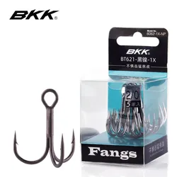 Anzuelos triples BKK BT621 – punta afilada para señuelos salados