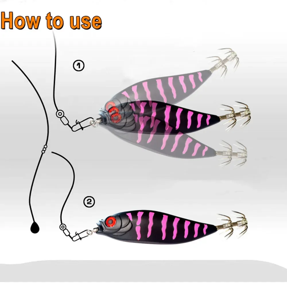 Señuelo luminoso UV para pesca de camarón y calamar - imagen 5
