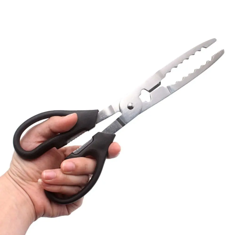 Alicates de pesca largos de acero inoxidable, agarre cómodo para atrapar peces, abrazadera para agarrar cangrejos, manos no húmedas - imagen 4