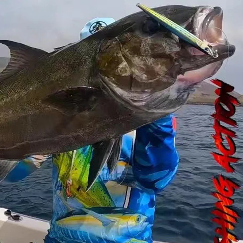 Señuelos mágicos para Pesca, plantilla de Metal, 100g, 120g, 150g, 180g, plantillas de Pesca de mar, cebo falso, aparejos de Pesca, cebos artificiales de lubina negra