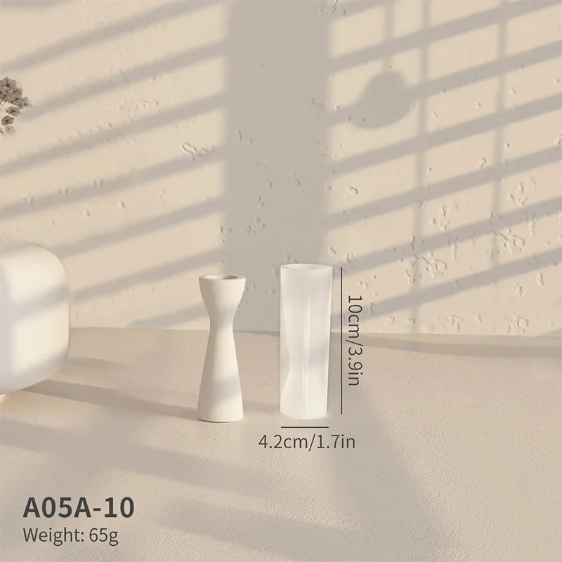 Moldes de resina, portavelas, molde de vela de silicona, velas artesanales, Base de yeso, adorno, fabricación de velas, molde para decoración del hogar - imagen 4