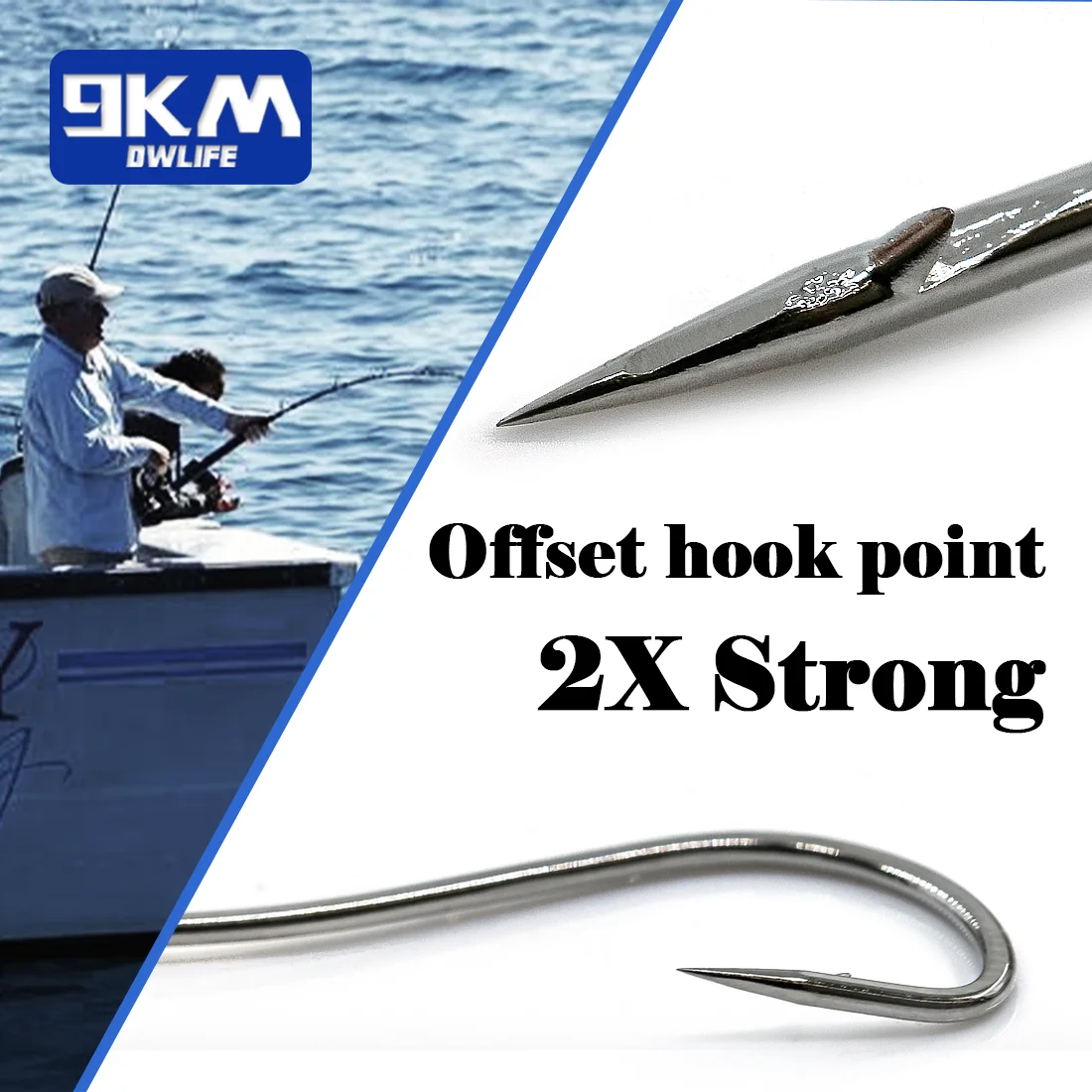 Anzuelos de pesca Baitholder, anzuelo de cebo vivo, 25 ~ 100 Uds., anzuelos de cebo vivo para pesca sin ojos, vástago de púas, anzuelos compensados para pesca en agua salada - imagen 5