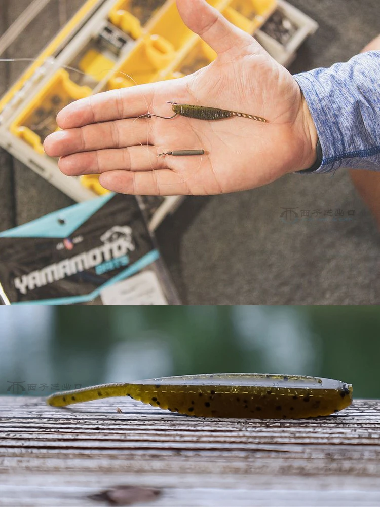 YAMAMOTO-Cebo suave de 3/4 pulgadas para motocicleta, cebo falso asiático en forma de sábalo, carretera negra - imagen 3