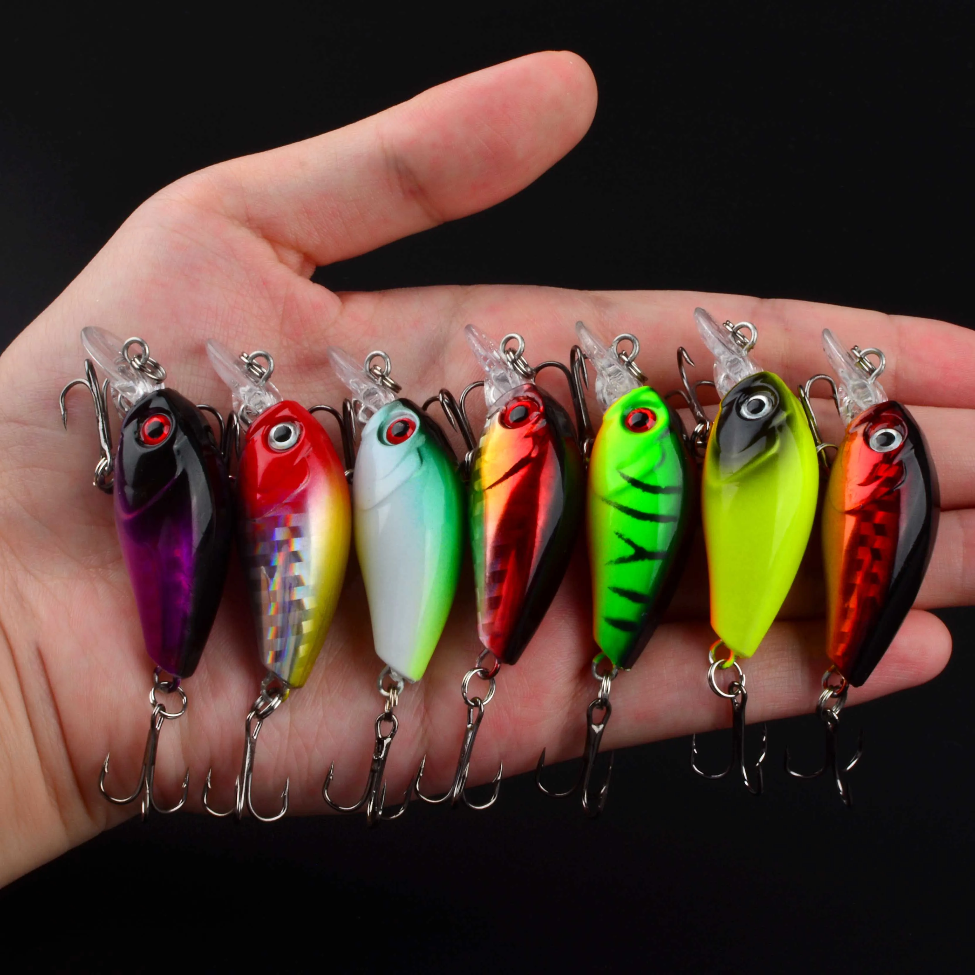 Señuelo de pesca Minnow, 45mm, 3,8g, cebo duro Crankbait, Wobbler Artificial Topwater, lubina, Japón, accesorios de pesca con mosca, 1 ud.