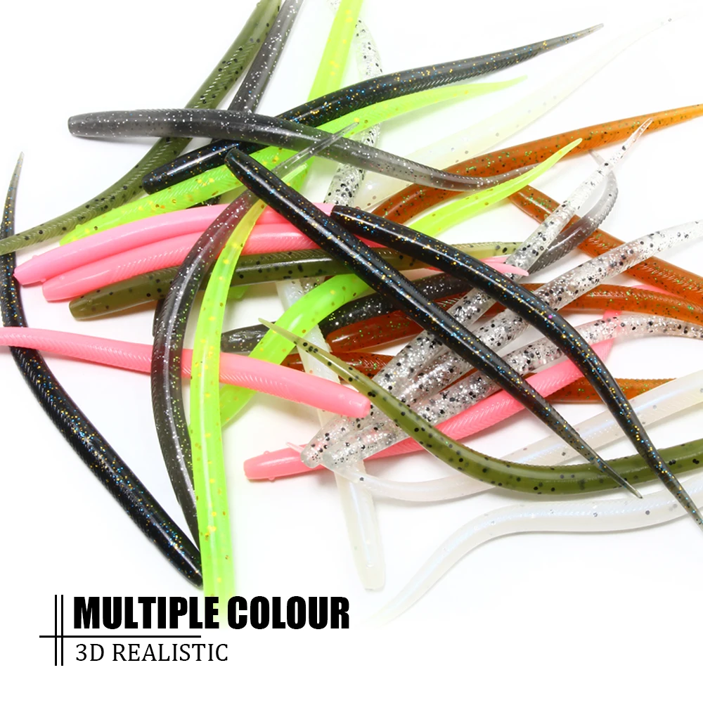 Spinpoler-Señuelos de Pesca artificiales, lombriz de tierra, cebo suave, gusano de mar, 14cm, aparejos de Pesca Swimbait para todos los peces, Leurre Souple, Pesca - imagen 5