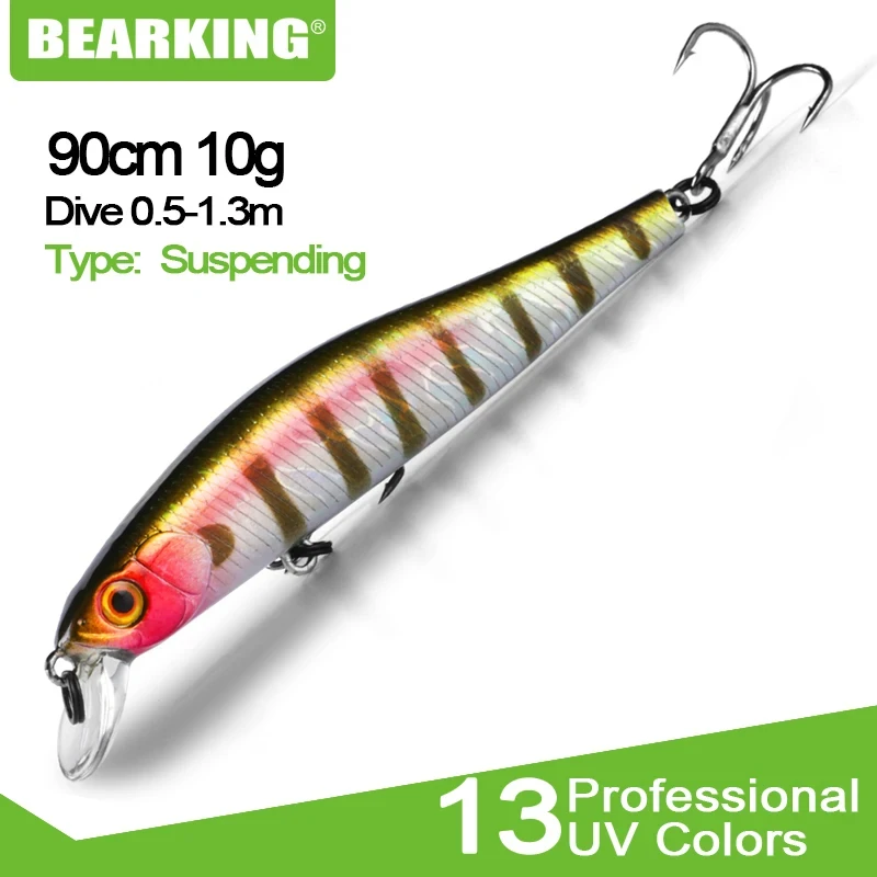 BEARKING 9cm 10g Sp sistema magnético cebo duro Minnow modelo caliente acción perfecta 13 colores diferentes Señuelos de Pesca Z90 - imagen 5