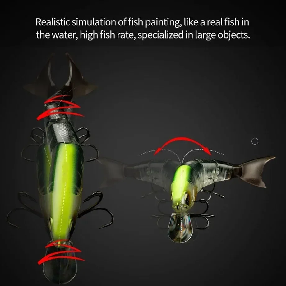 Señuelo de pesca de 230mm, 14 colores, cebo de natación, cebo duro gigante flotante articulado para cebo grande, Lucio, señuelo, locura Balam 230 - imagen 4