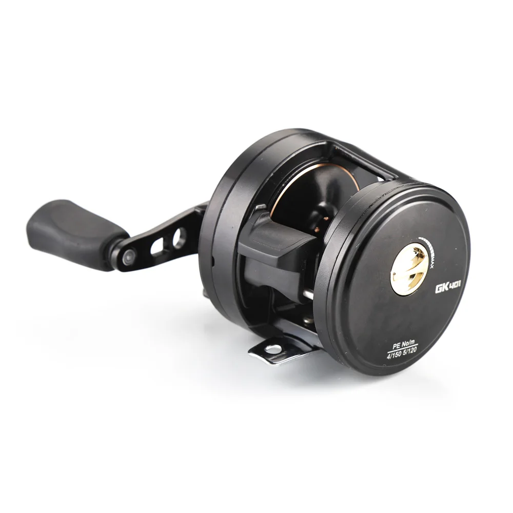 Carrete Baitcasting redondo dorado – Alta recogida para bagre - imagen 3