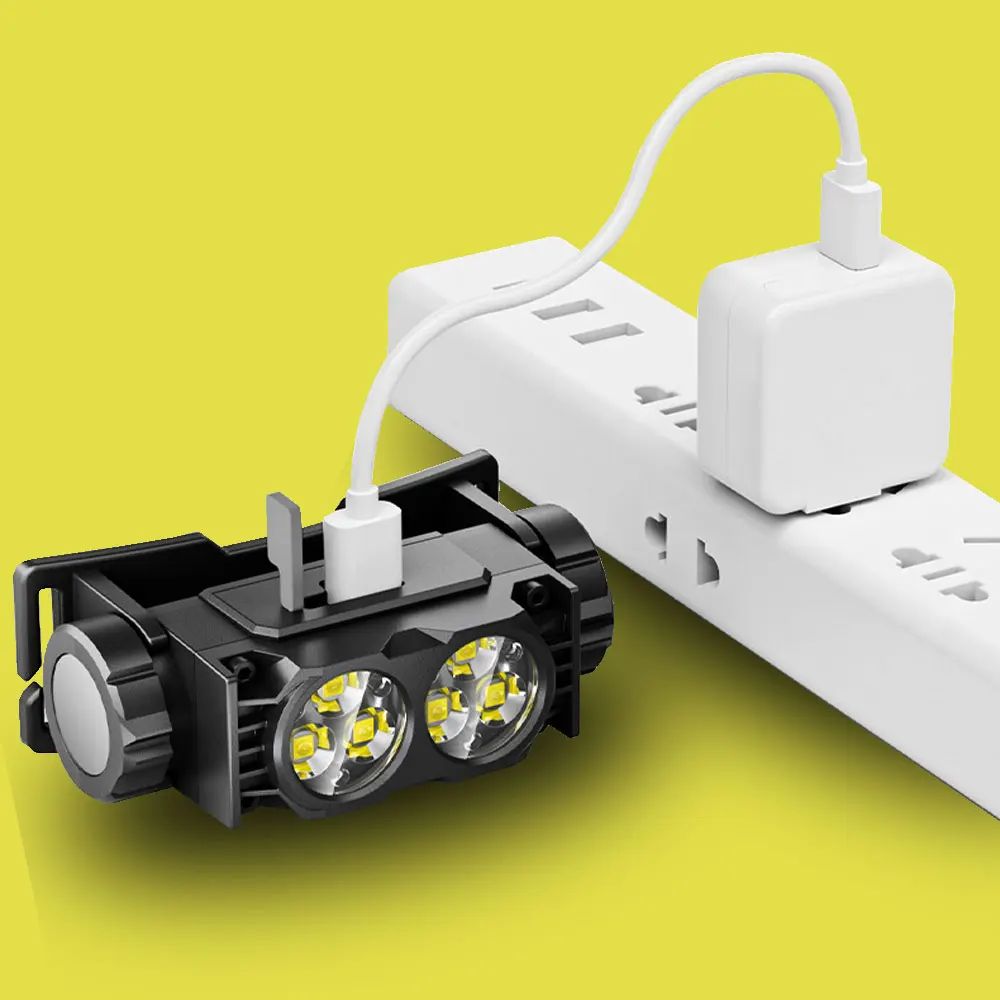 Linterna USB-C LED blanca para pesca – Luz con varios modos - imagen 4