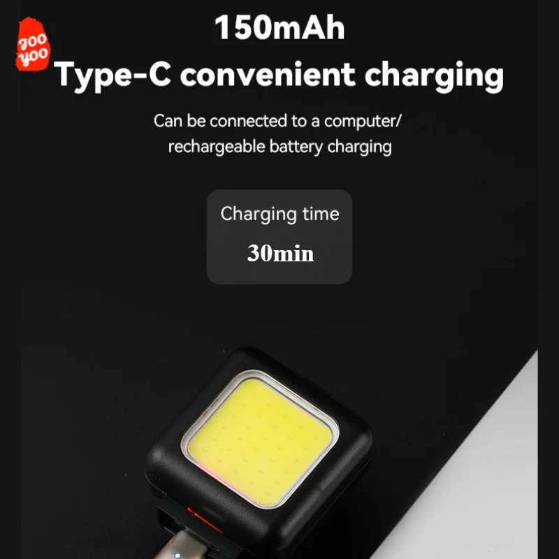 Lámpara de caña de pescar, herramientas de pesca nocturna, luz fuerte, impermeable, reflector de alto brillo, correas de goma, recargable tipo C - imagen 5