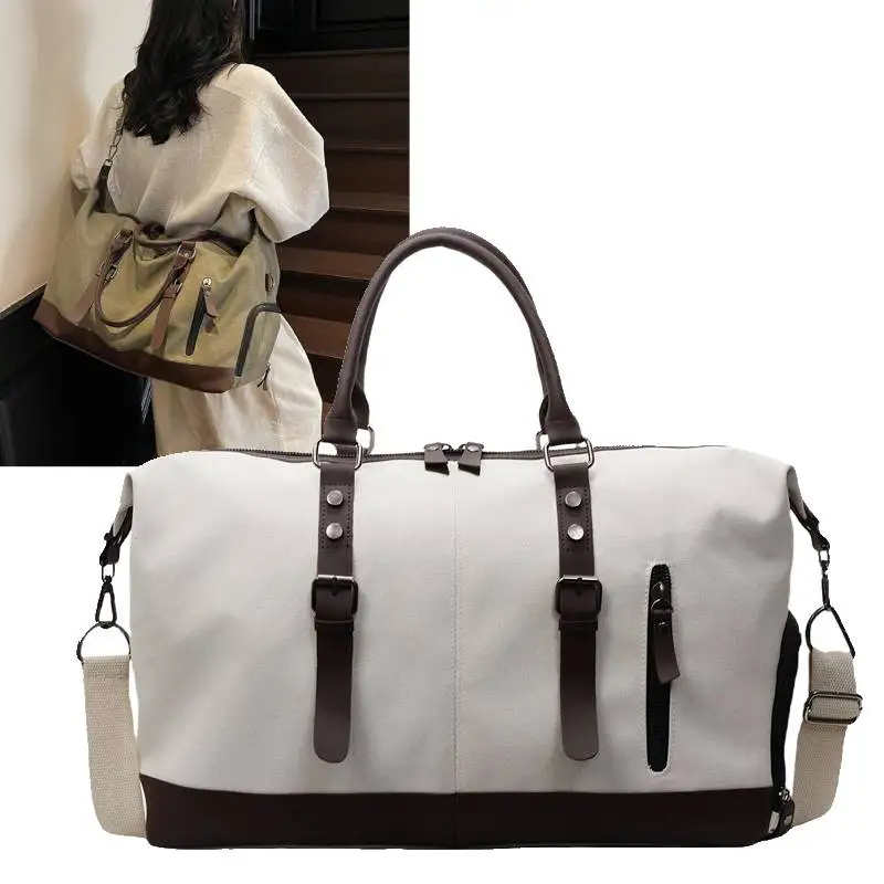 Bolsa de lona para escalada con bolsillo para zapatos, bolso para gimnasio, Yoga, Fitness, senderismo al aire libre, natación, bolsos de hombro, mochila grande para fin de semana para hombre - imagen 2