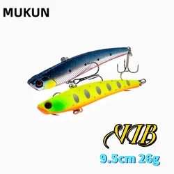 MUKUN-señuelo de pesca en hielo para invierno, 1 unidad, 7cm/18g, hundimiento Isca, rattlin Artificial, vibración, cebo duro VIB, anzuelos triples Crankbait