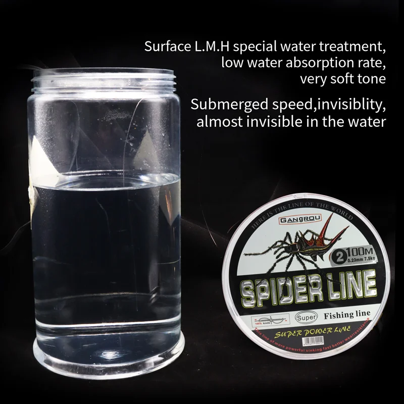 ZYZ-sedal de pesca de nailon, 100M, resistencia al desgaste, Upgrad 60%, revestimiento Nano Invisible en agua, aparejos de alambre de pesca universales - imagen 5