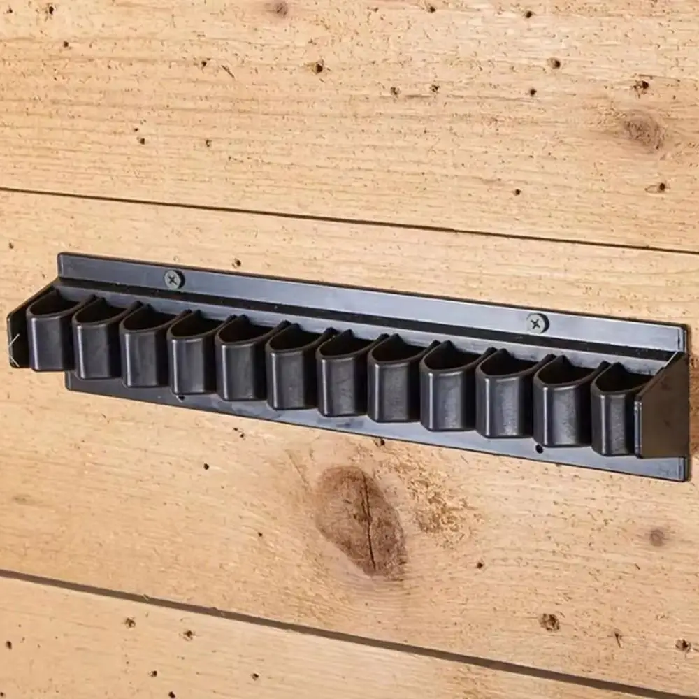 Estante para látigo de 12 ranuras, soporte para látigo de palos de plástico montado en la pared, soporte para látigo de caballo, 1 Uds. - imagen 3